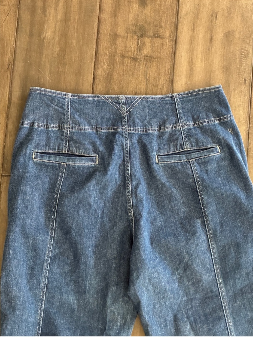 Anthropologie Pilcro Seamed High-Rise Wide-Leg Jeans - Size 34 - Picture 5 of 14